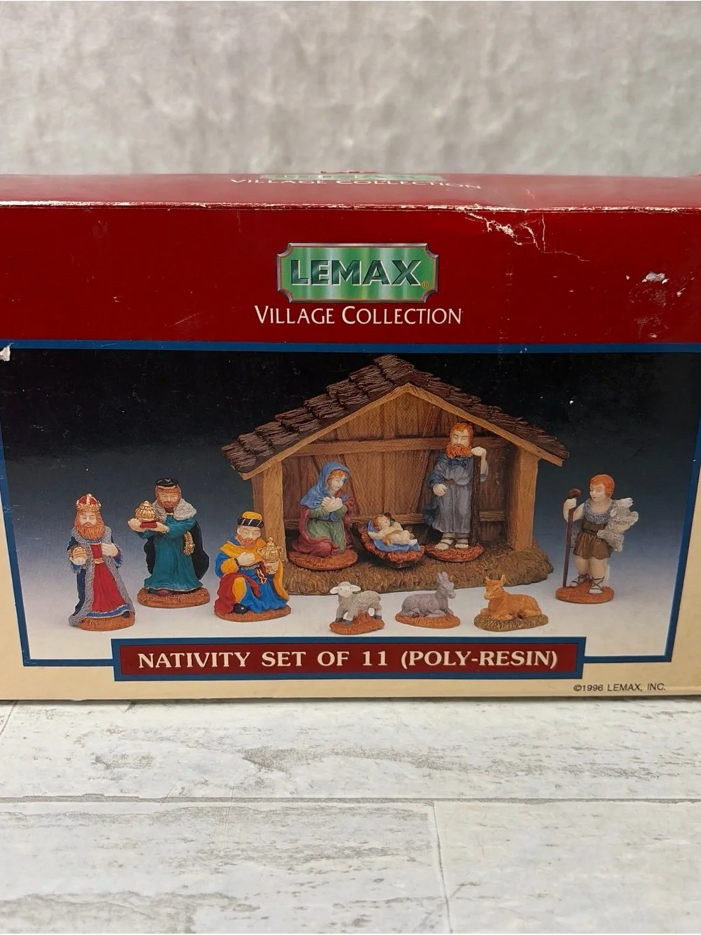 Vintage 1996 Lemax Nativity Set 11 Piece Village Collection Christmas Holiday